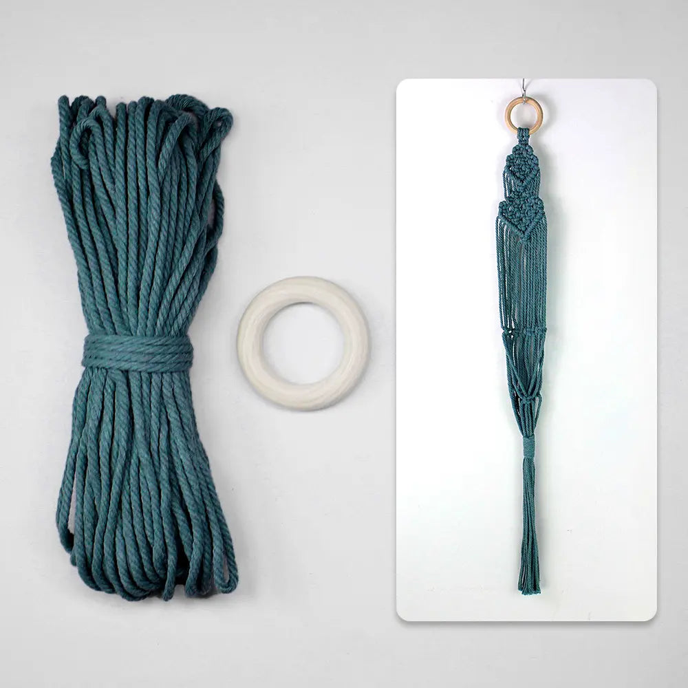 Macrame Kit for Beginners, Boho Plant Hanger DIY Kit, Home Garden Decor Gift