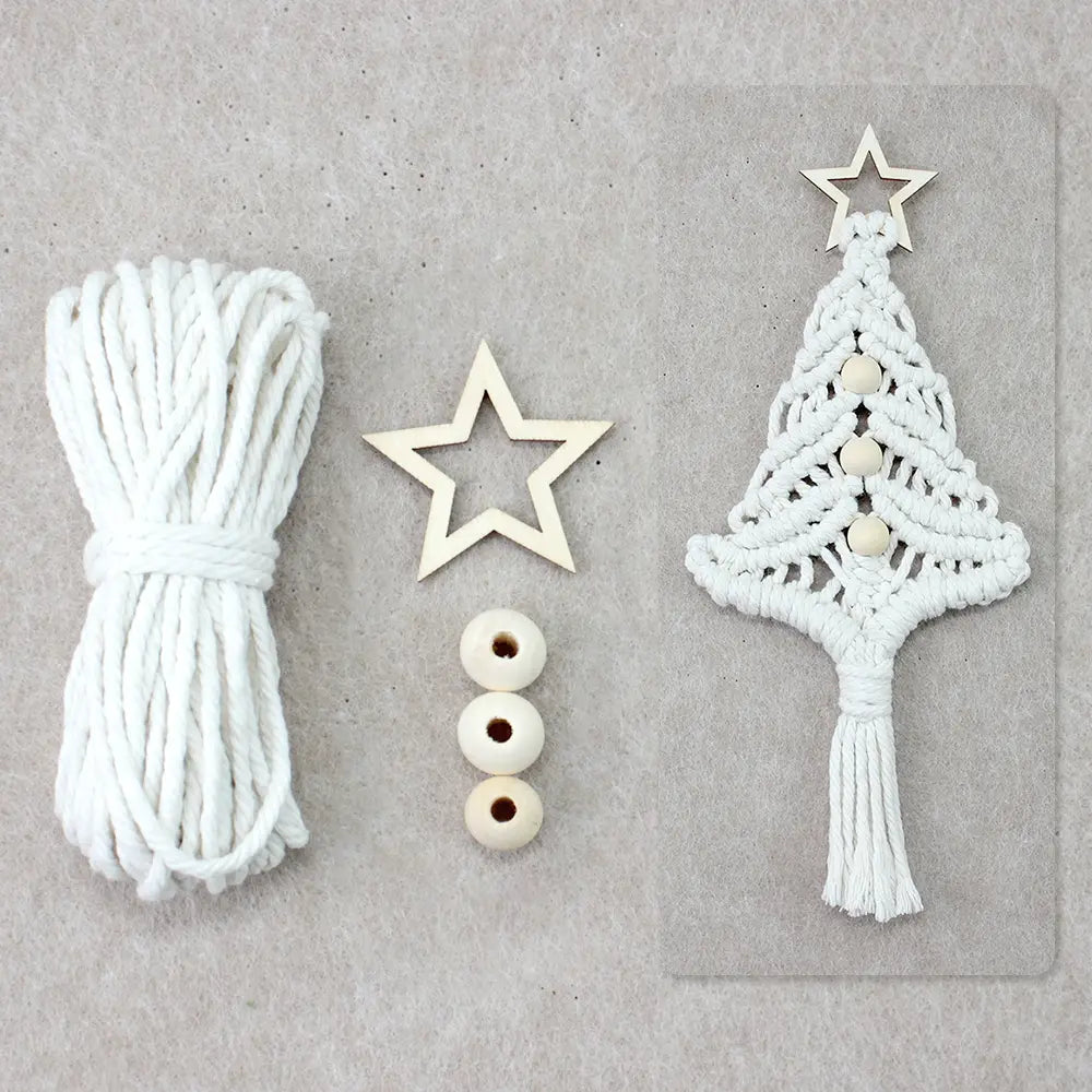 Macrame Kit for Beginners | DIY Christmas Tree Macrame Craft Kit