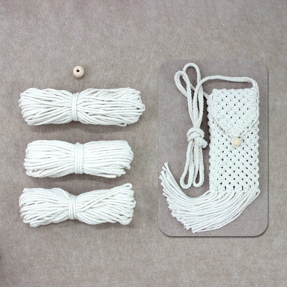 Macrame Kit for Beginners | DIY Macrame Cellphone Storage Bag Craft Kit