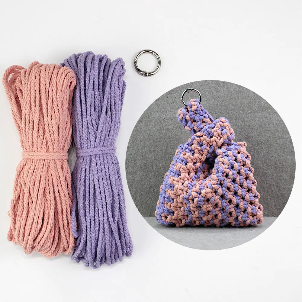 Macrame Kit for Beginners | DIY Macrame Small Storage Pouch Craft Kit