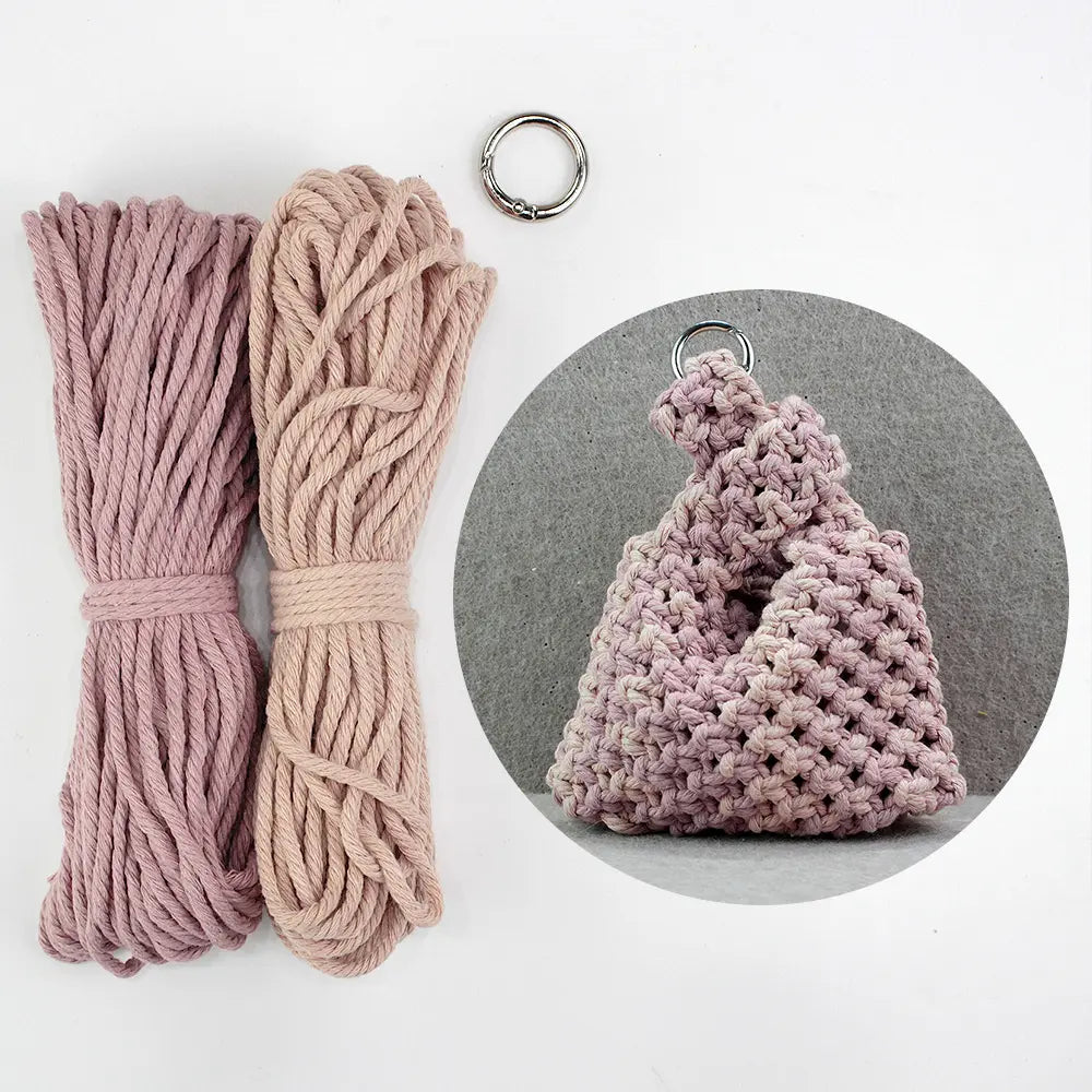 Macrame Kit for Beginners | DIY Macrame Small Storage Pouch Craft Kit