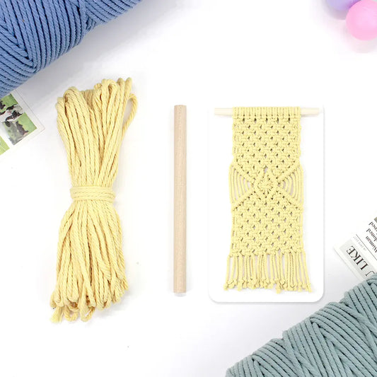 Macrame Kit for Beginners, Boho Wall Hanging Tapestry DIY Kit, Vintage Home Wall Decor