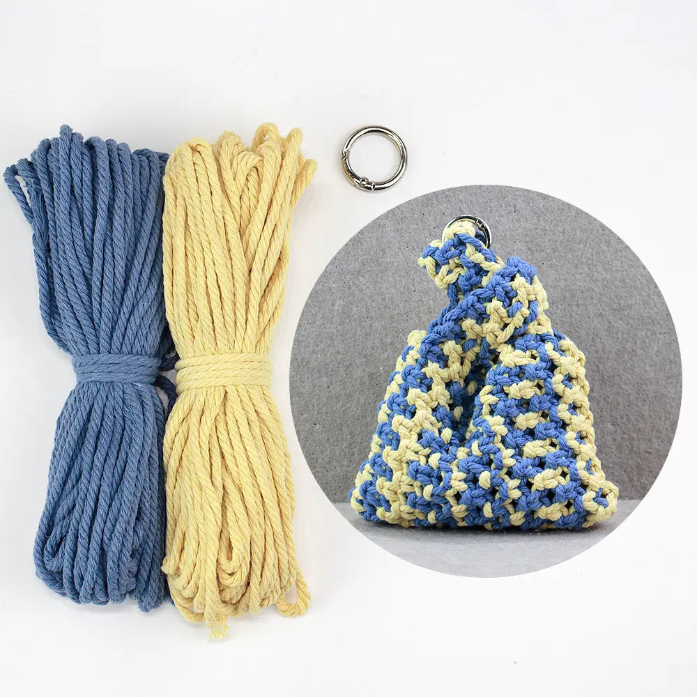 Macrame Kit for Beginners | DIY Macrame Small Storage Pouch Craft Kit