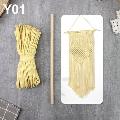 Macrame Kit Big Love Tapestry Weaving Kit | Flowing Fringes | Multi-Color Option | Valentine's Day DIY Gift | Beginner-Friendly/Living Room Decor