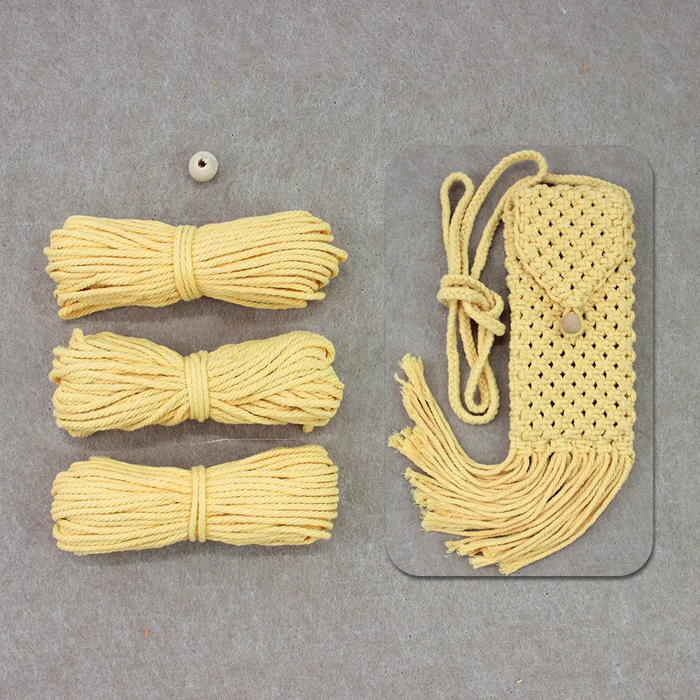 Macrame Kit for Beginners | DIY Macrame Cellphone Storage Bag Craft Kit