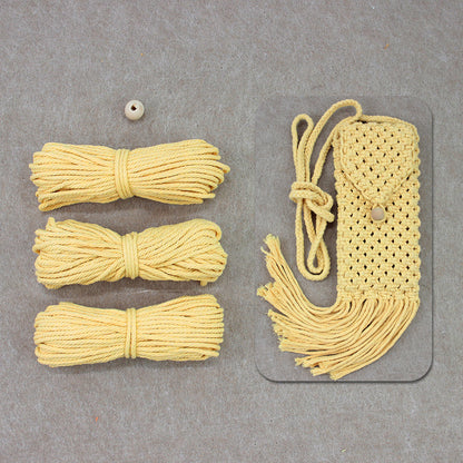 Tassel Phone Bag Weaving Kit Macrame Kit | Strong Enclosure | Slim Woven Strap | DIY Gift| Beginner-Friendly