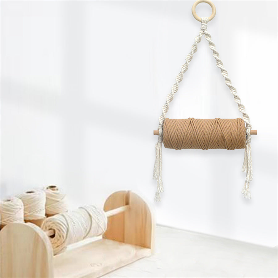 Macrame Kit Toilet Paper Holder Weaving Kit | Bohemian Style | Dual-Use: Paper/Spool Holder | High Style | Beginner-Friendly