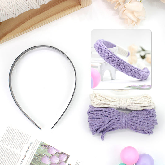 Headband DIY Weaving Kit Macrame Kit | Bohemian Style | Hair Band | Beginner-Friendly | Handmade Gift | Skull Top Lifting