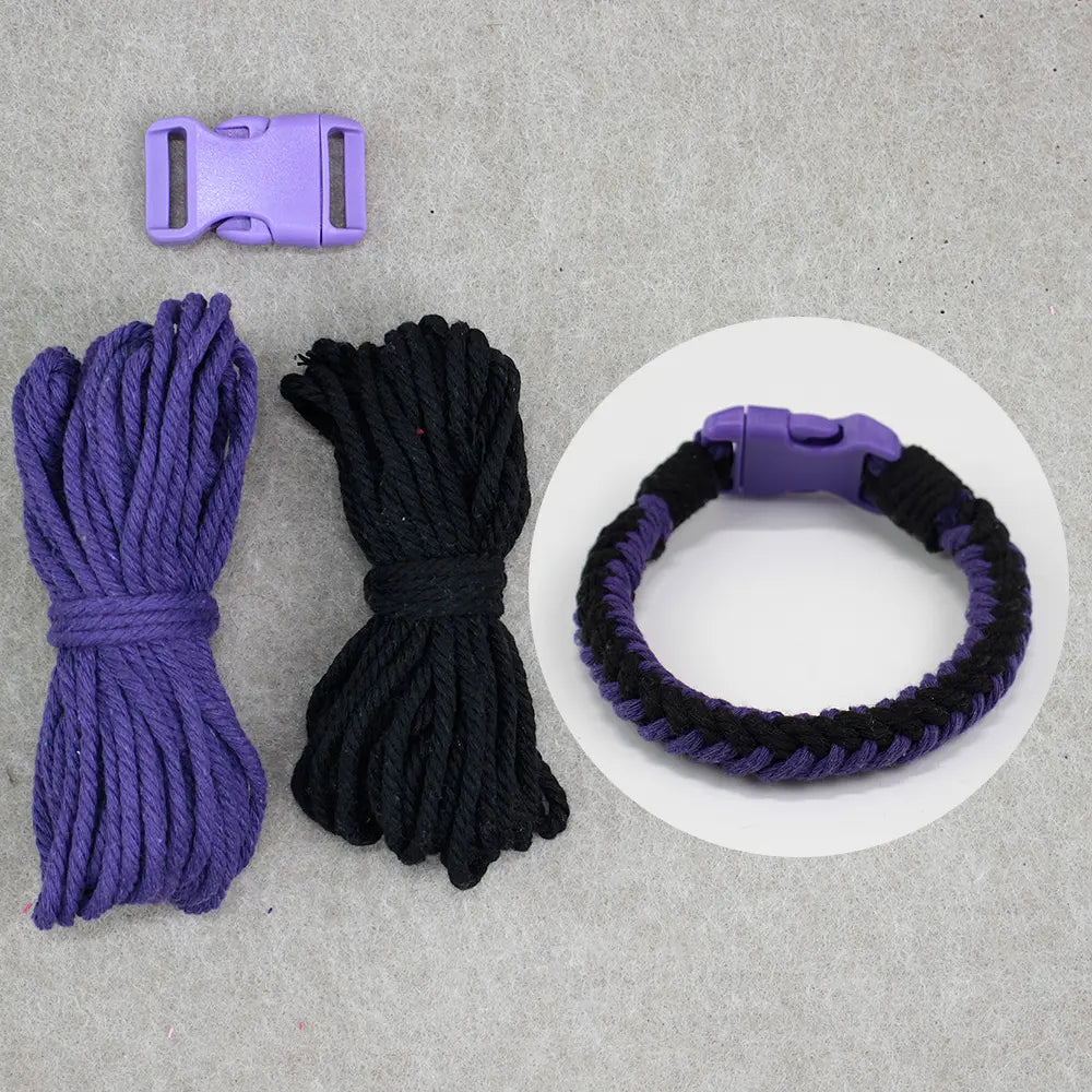 Macrame Kit for Beginners, Boho 8-Strand Round Pet Collar DIY Kit, Cat Dog Gift