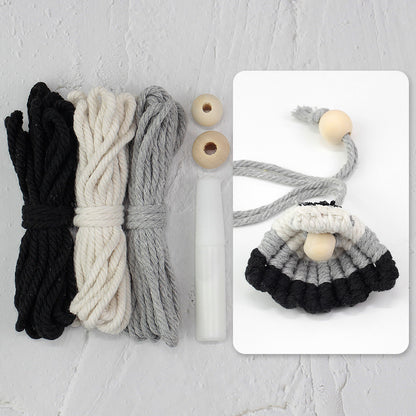 Macrame Kit Shell Bookmark Weaving Kit | 3D Gradient | Bag Charm/Curtain Tie | Beginner Weaving | Home Decor