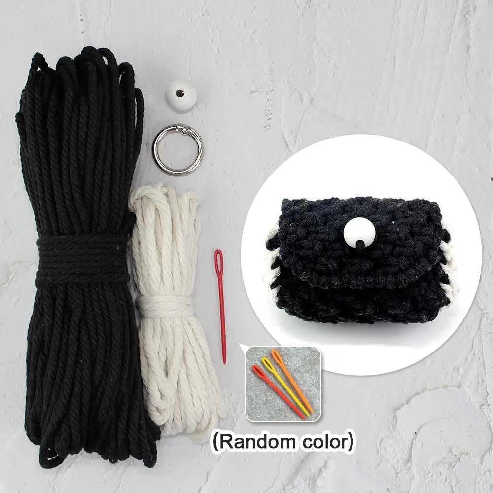 Macrame Kit for Beginners | DIY Square Macrame Earphone Storage Pouch Craft Kit
