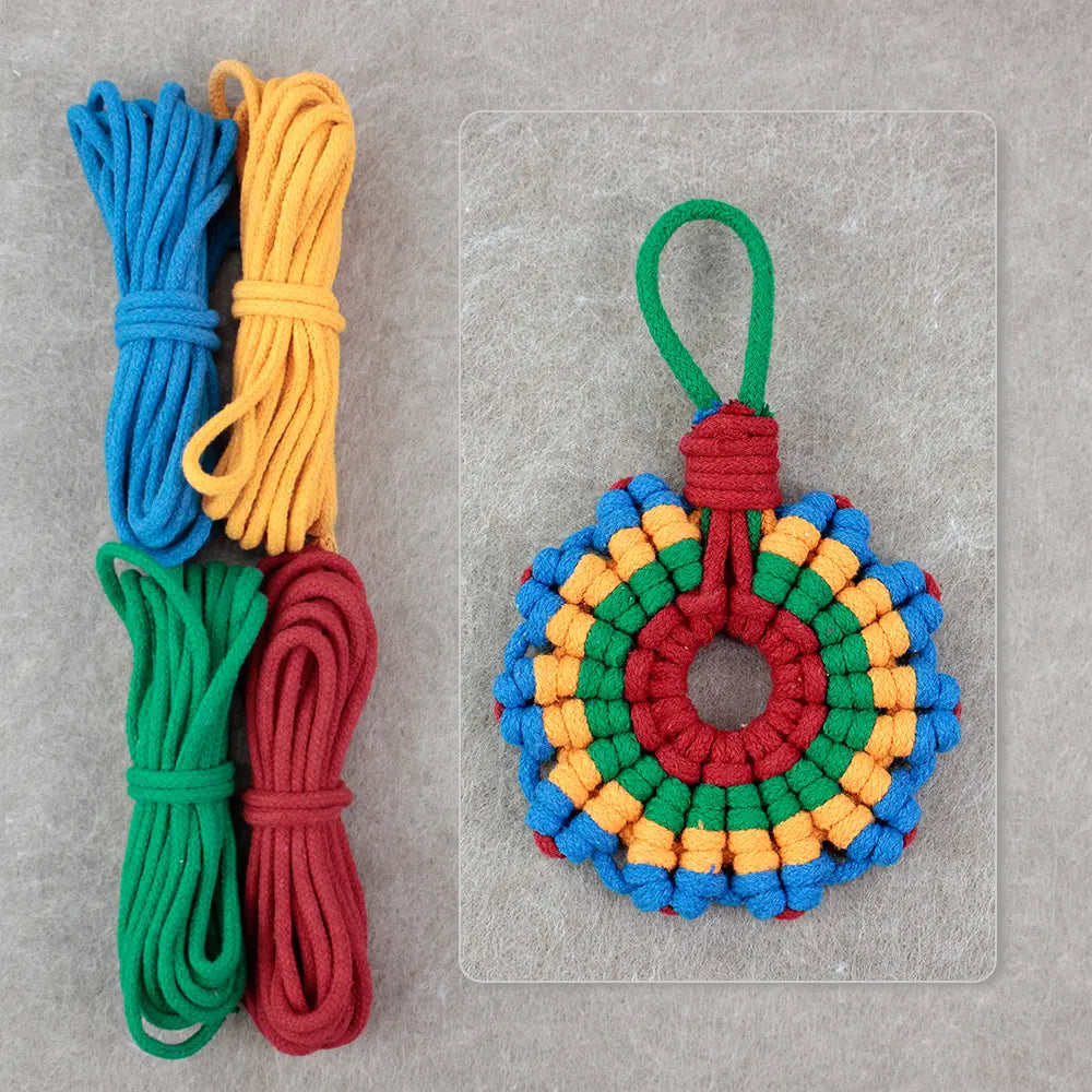 Macrame Kit for Beginners, Boho Sunflower Coaster DIY Kit, Table Home Decor Gift