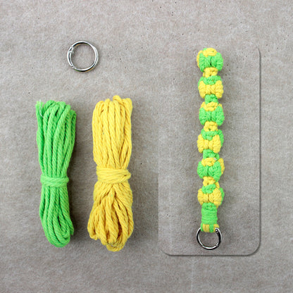 Bow Weaving Keychain Craft Kit Macrame Kit | Tutorial | Style-Adaptable | Keychain/Pendant/Bag Charm, Beginner DIY Set