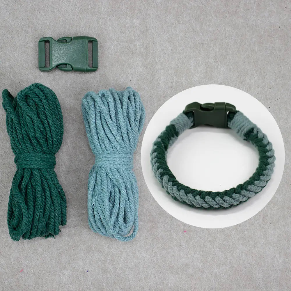 Macrame Kit for Beginners, Boho 8-Strand Round Pet Collar DIY Kit, Cat Dog Gift