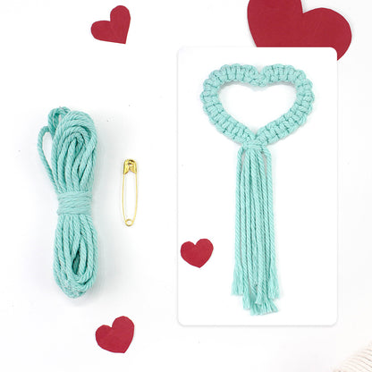 Heart Napkin Clip Weaving Kit Macrame Kit | Napkin Storage | Small Accessory | Beginner-Friendly | Handmade Decor Accessory