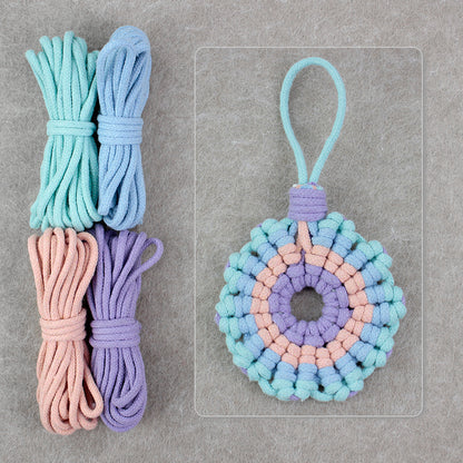Sunflower Coaster Weaving Kit Macrame Kit | Hangable Decoration | Fits Most Cups | Heat Pad | Beginner-Friendly| Heat-Resistant Table Guard