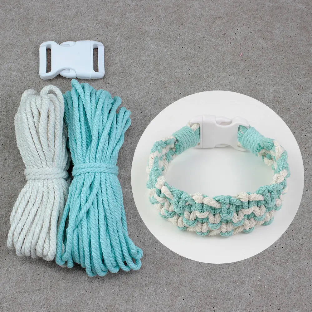 Macrame Kit for Beginners, Boho Square Pet Collar DIY Kit, Cat Dog Handmade Gift