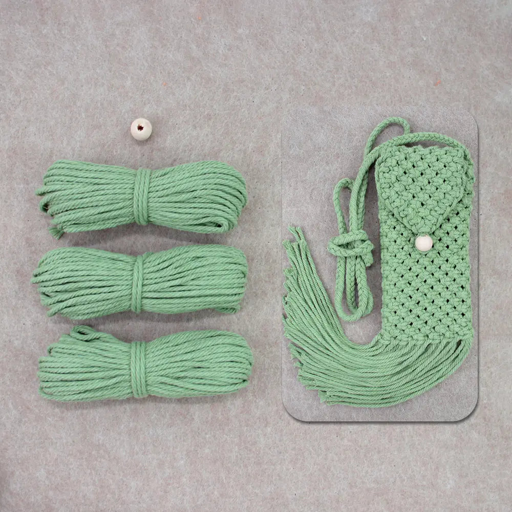 Macrame Kit for Beginners | DIY Macrame Cellphone Storage Bag Craft Kit