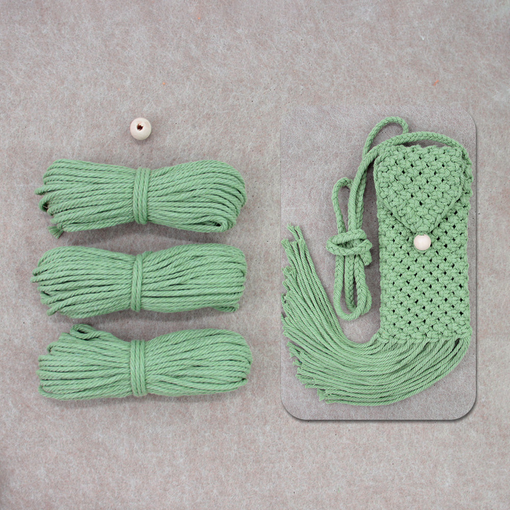 Tassel Phone Bag Weaving Kit Macrame Kit | Strong Enclosure | Slim Woven Strap | DIY Gift| Beginner-Friendly