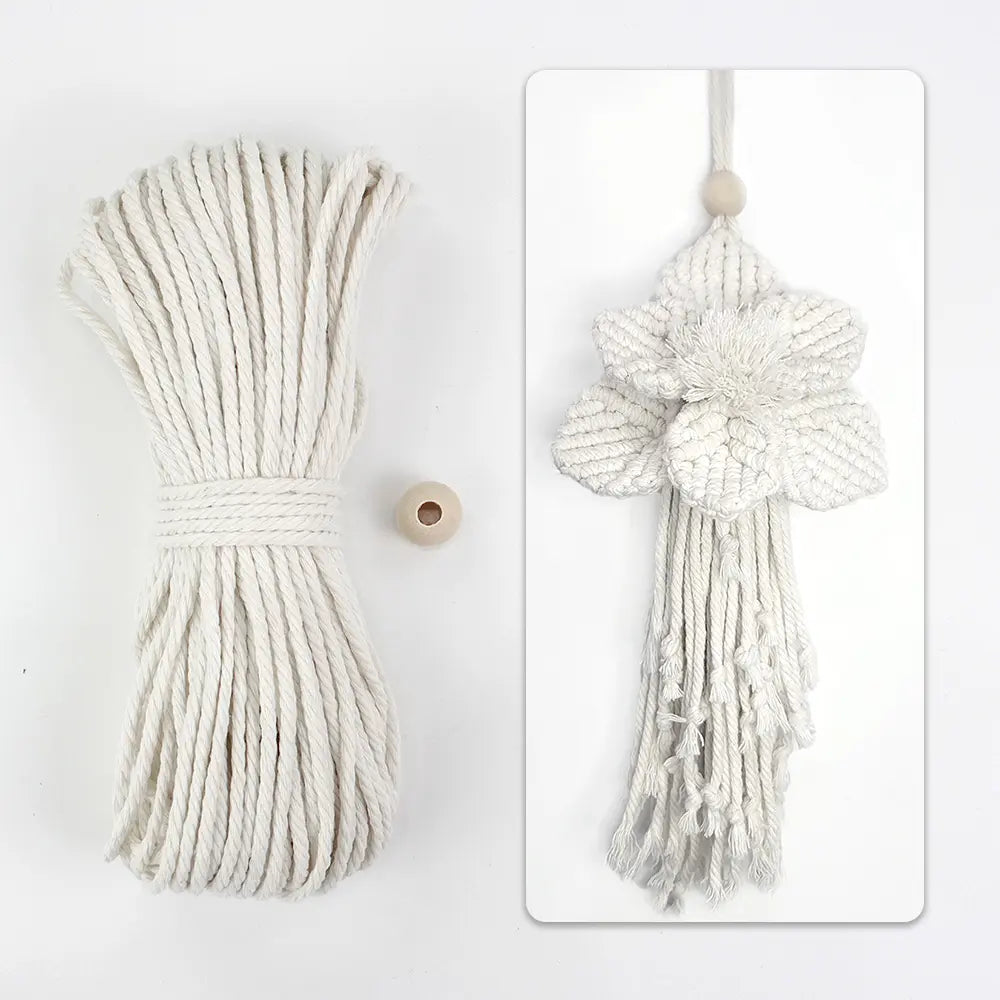Macrame Kit for Beginners | DIY Boho Flower Macrame Ornament Kit