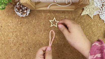 Christmas Tree Weaving Kit Macrame Kit | Tassel Trunk | Car/Home Pendant | Holiday DIY Gift | Beginner-Suitable