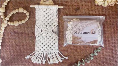 Bohemian Style Tapestry Weaving Kit Macrame Kit ，Bedroom/Living Room/Hallway Decor| Easy to Make | DIY Gift | Beginner DIY Set