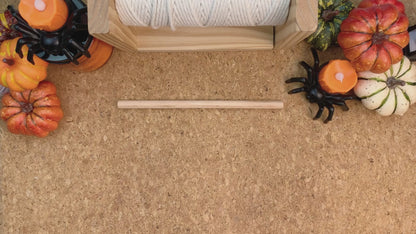 Halloween Bat Macrame DIY Kit - Handmade Weaving Supplies with English Tutorial | Spooky Holiday Craft Set