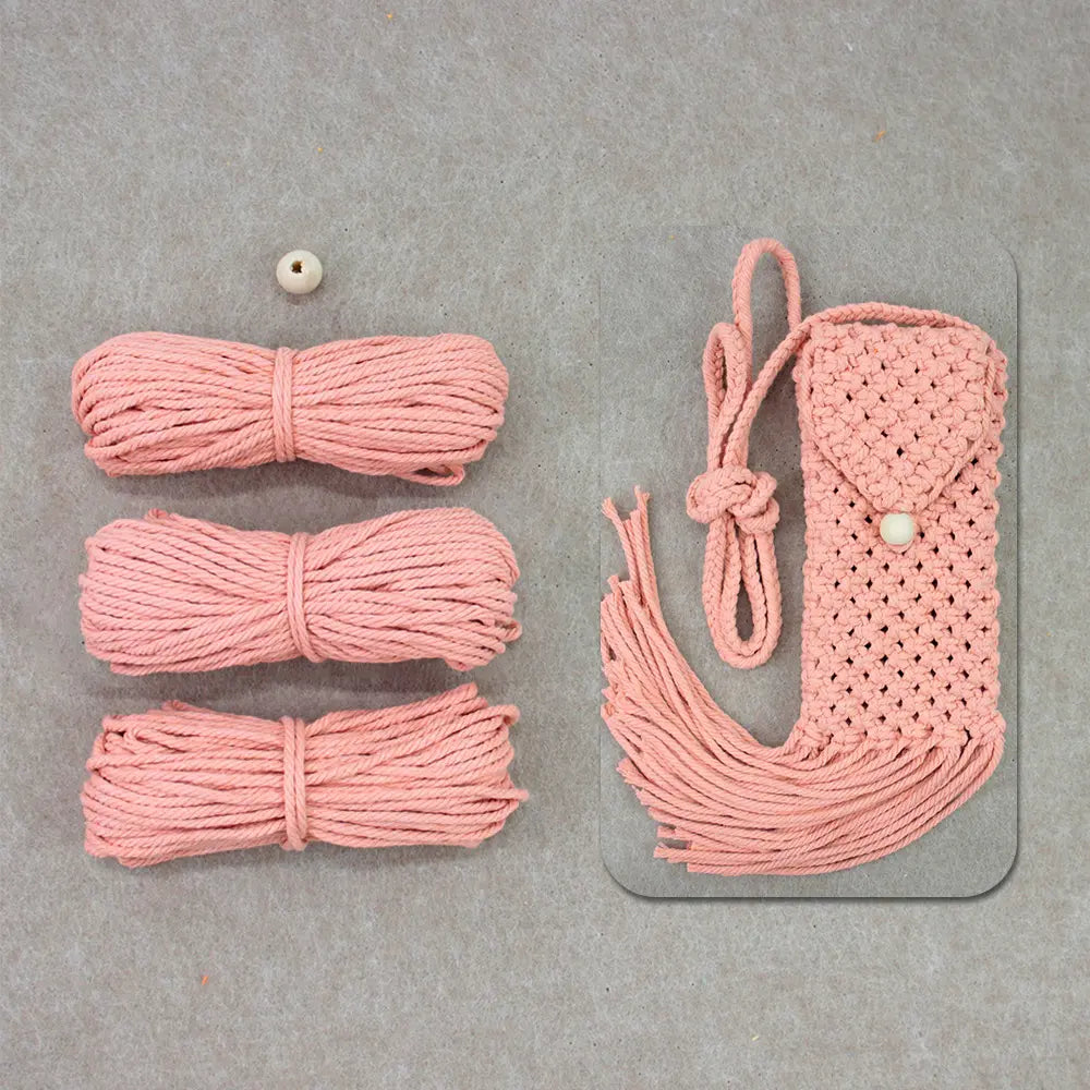 Macrame Kit for Beginners | DIY Macrame Cellphone Storage Bag Craft Kit