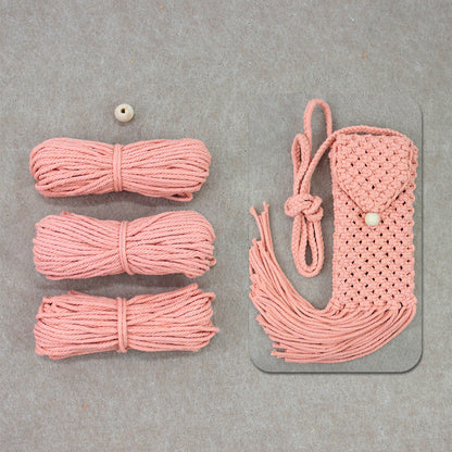 Tassel Phone Bag Weaving Kit Macrame Kit | Strong Enclosure | Slim Woven Strap | DIY Gift| Beginner-Friendly