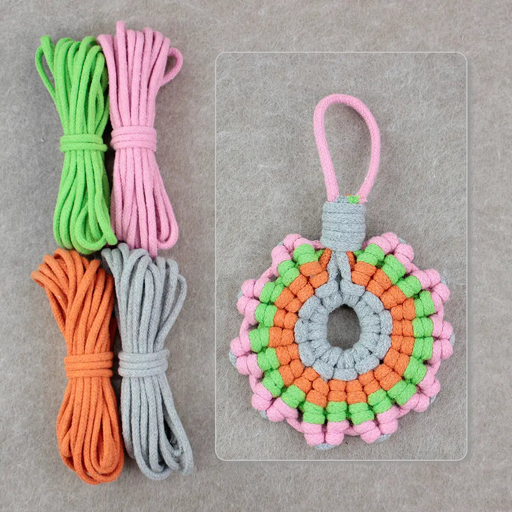 Macrame Kit for Beginners, Boho Sunflower Coaster DIY Kit, Table Home Decor Gift